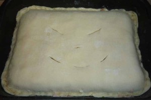 Chec cu cartofi și carne (prăjituri) Placinta cu cartofi si carne