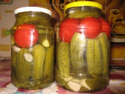 Tomate cu castraveți în timpul iernii - rețete fără sterilizare (tomate) Tomate cu castraveți în timpul iernii - rețete, fără sterilizare