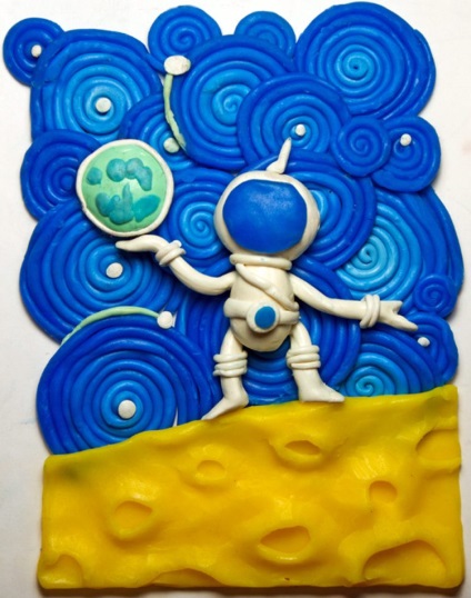 Lovirea imagini care sunt făcute din lut (care) picturi impresionante care sunt realizate din plastilină