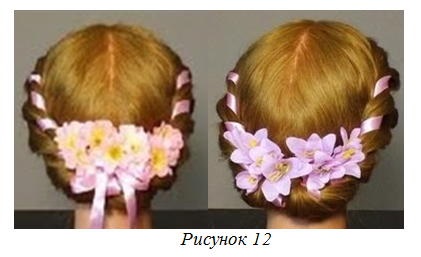 Coafuri cu panglici (panglica de satin pieptene) Coafuri cu panglici