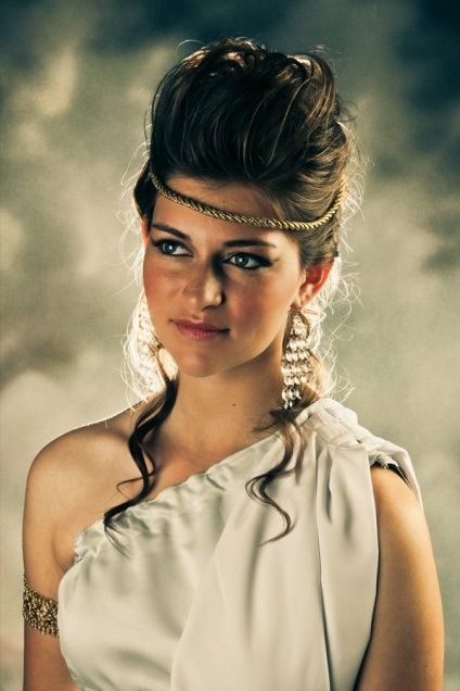Hairstyle în ideile fotografie stil grecesc (coafura) Hairstyle în ideile foto în stil grecesc