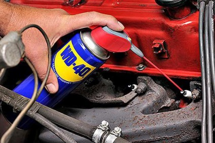 Scop lubrifiant penetrant, compoziția, punctele forte și punctele slabe (lubrifiant) Penetrante numire lubrifiant, compoziție, avantaje și dezavantaje
