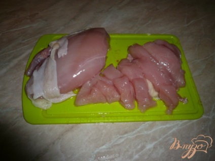 terci din grâu cu pui - un pas cu pas fotografii rețetă (fry) terci de grâu cu carne de pui - un pas cu pas reteta fotografii