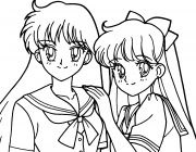 Anime de colorat (pagini de colorat gratuit) colorat anime