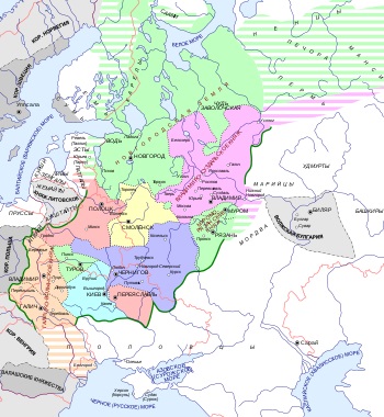 Colapsul stare drevnerumynskogo (descompunere) Colapsul drevnerumynskogo de stat