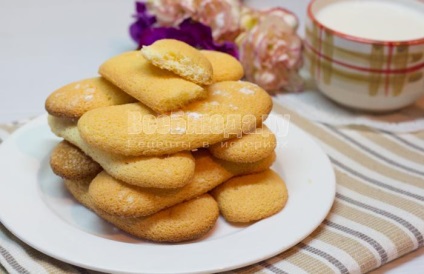 reteta cookie Savoiardi la domiciliu - reteta cu fotografii, toate mesele (reteta) reteta cookie Savoiardi la domiciliu - reteta cu fotografii, toate mesele
