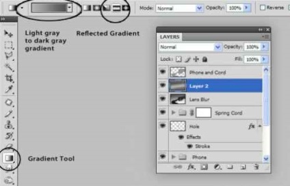 Desenați răsucită cablul telefonic de la zero folosind Photoshop (cablul) Egal răsucită cablul telefonic de la zero folosind Photoshop