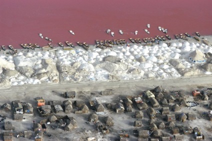 Lacul roz în Senegal Retba (15 poze)