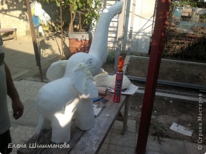 mâini grădină - Figurina elefant din spumă (figura) mâini grădină figurină - elefant de spumă