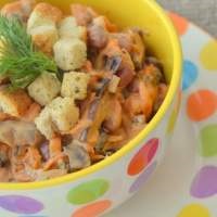 Salata cu crutoane - (mai mult de 104 rețete), cu fotografii de pe (salate cu rețete crutoane) Salata cu crutoane - (mai mult de 104 rețete), cu fotografii de pe