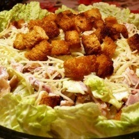 Salata cu crutoane - (mai mult de 104 rețete), cu fotografii de pe (salate) Salata cu crutoane - (mai mult de 104 rețete), cu fotografii de pe