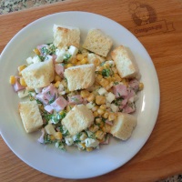 Salata cu crutoane - (mai mult de 104 rețete), cu fotografii de pe (salate cu rețete crutoane) Salata cu crutoane - (mai mult de 104 rețete), cu fotografii de pe