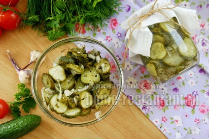 salata de castraveti cu ceapa pentru iarna „Gulliver“ (Gulliver) salata de castraveti cu ceapa pentru iarnă „Gulliver“