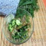 Salata saury, cartofi si reteta de ou (cartof) Salata cu rețetă saury, ouă și cartofi