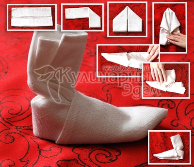 Serviete - decorare de masă pentru șervețele (tehnici șervețele pliante) Servetele - servetele decor de masă