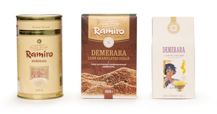 zahăr Demerara, zahăr brun natural (brun) zahăr Demerara, zahăr brun naturale