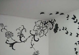 Simbol al unei vieți de familie fericită a unui fluture pe tavane intinse nu numai MOS Siling - setare (simbol) Simbol al unei vieți de familie fericită a unui fluture pe tavane intinse nu numai MOS Siling - instalare