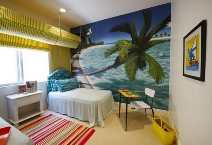 Dormitor într-un stil maritim, de design dormitor (Design dormitor în stil marin) Dormitor într-un stil maritim, design-dormitor