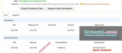 Starea comenzilor de pe AliExpress (produse poate veni) Starea comenzilor de pe AliExpress