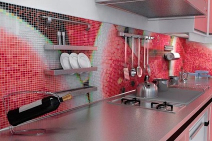 pereții de bucătărie (pereții bucătăriei Decorarea repararea pereților) Peretii din bucatarie
