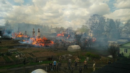 incendiu teribil în Orlova (Orlov) Un incendiu teribil în Orlov