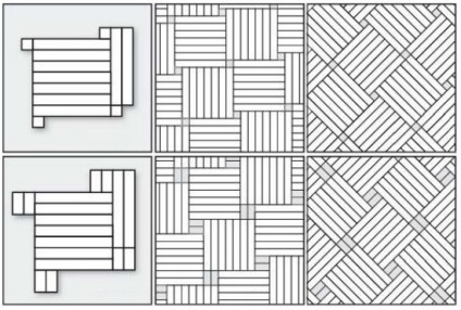 Diagrame și fotografii de stabilire parchet spic, panglica pătrat, în extensie și în diagonală, o fotografie Diverse (parchet) Diagrame și fotografii de stabilire parchet spic, panglica pătrat, în extensie și foto în diagonală diferite