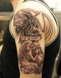 Înger tatuaj sensul simbolismul, opțiunile din fotografie (tatuaj) Înger tatuaj sensul simbolismul, opțiunile din fotografie
