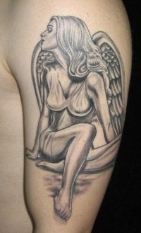 Înger tatuaj sensul simbolismul, opțiunile din fotografie (tatuaje) Înger tatuaj sensul simbolismul, opțiunile din fotografie