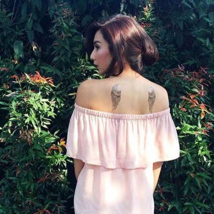 Aripi de Tatuaje valoare tatuaj, 34 fotografii, desene (aripa) Aripi de tatuaje de valoare tatuaj, 34 fotografii, schițe
