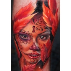 Tatuaje în stilul realismului, schițe și fotografii tatuaj (tatuaj) Tatuaje în stilul de realism, desene sau modele tatuaj și fotografii