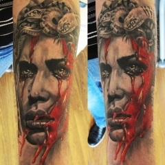 Tatuaje în stilul realismului, schițe și fotografii tatuaj (realism) Tatuaje în stilul de realism, desene sau modele tatuaj și fotografii