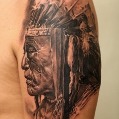 Tatuaje în stilul realismului, schițe și fotografii tatuaj (tatuaj) Tatuaje în stilul de realism, desene sau modele tatuaj și fotografii