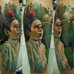 Tatuaje în stilul realismului, schițe și fotografii tatuaj (tatuaje) Tatuaje în stilul de realism, desene sau modele tatuaj și fotografii