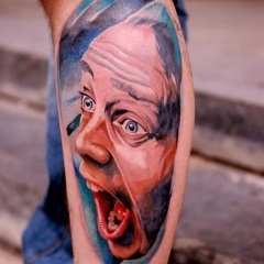 Tatuaje în stilul realismului, schițe și fotografii tatuaj (tatuaje) Tatuaje în stilul de realism, desene sau modele tatuaj și fotografii