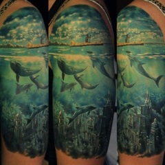 Tatuaje în stilul realismului, schițe și fotografii tatuaj (stil) Tatuaje în stilul de realism, desene sau modele tatuaj și fotografii