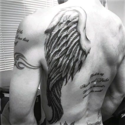 aripi de tatuaje, ceea ce înseamnă fotografii (tatuaj) aripi de tatuaje, ceea ce înseamnă fotografia