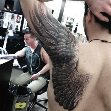 aripi de tatuaje, ceea ce înseamnă fotografii (aripi tatuaj foto) aripi de tatuaje, ceea ce înseamnă fotografia
