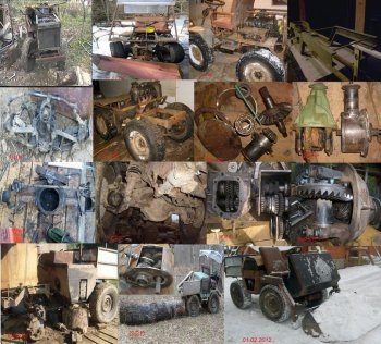 Tractor de moscovită 412 (variante) Tractor de Moskvich 412