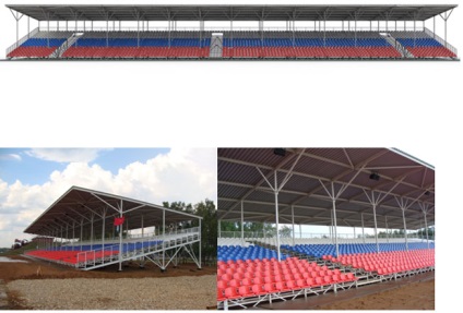 Suporturi, înălbitori telescopice, standuri pentru spectatori, platforma prefabricate, pliabile (tribună) Tribună, tribune telescopice, spectator standuri, standuri prefabricate, pliabil