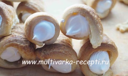 Tuburi foetaj cu cremă (test) Tuburi foetaj cu cremă