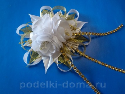 Ornamente pentru pahare și sticle la o nunta in kanzashi arta, o cutie de idei și ateliere (lor) Ornamente pentru pahare și sticle la o nunta in kanzashi arta, o cutie de idei și ateliere