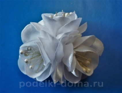 Ornamente pentru pahare și sticle la o nunta in kanzashi arta, o cutie de idei și ateliere (kanzashi) Ornamente pentru pahare și sticle la o nunta in kanzashi arta, o cutie de idei și ateliere