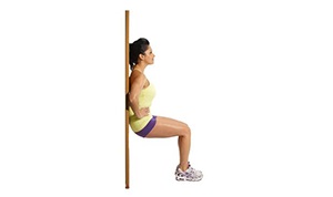 Exercitarea „scaun“, a (scaun exercita, față de perete) de perete Exercitarea „scaun“ perete