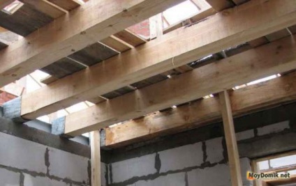 Aparatură se suprapun grinzi de lemn - tehnologie de montaj interstorey, iar mansarda (dispozitiv) Dispozitiv se suprapun grinzile din lemn - interstorey tehnologia de montaj, iar mansarda