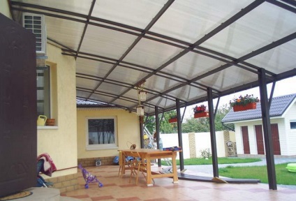 Veranda policarbonat mâini proprii 15 fotografie (policarbonat) Veranda policarbonat mâinile proprii 15 fotografie