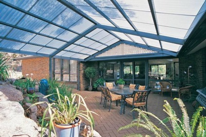 Veranda policarbonat mâini proprii 15 fotografie (lor) Veranda policarbonat mâinile proprii 15 fotografie
