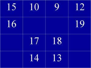 activități extrașcolare în matematică - pătratelor magice (număr de locuri cu care se confruntă opuse) activități extrașcolare în matematică - pătrate magice