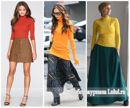 Ce să poarte guler guler, o combinație de imagini elegante și culori foto (turtleneck) Ce să poarte guler guler, o combinație de imagini elegante și nuanțe fotografie