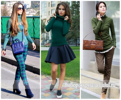 Ce să poarte guler guler, o combinație de imagini elegante și culori foto (cum ar fi de moda) Ce să poarte guler guler, o combinație de imagini elegante și nuanțe fotografie