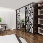 Uși pentru dulapuri cu oglinzi, proiectare m2 (Mobilier camera de zi) Uși pentru dulapuri cu oglinzi, m2 Design